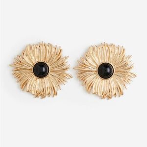 Flower statement earrings #719
